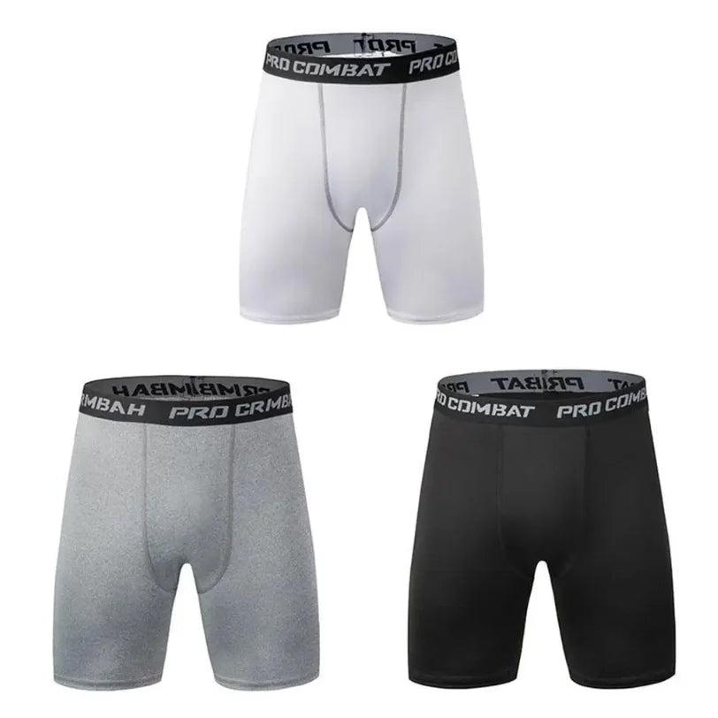 2025 New Men's Sports Leggings, Fitness Elastic Compression Leggings, Quick Drying Shorts, Running Training Elastic Shorts