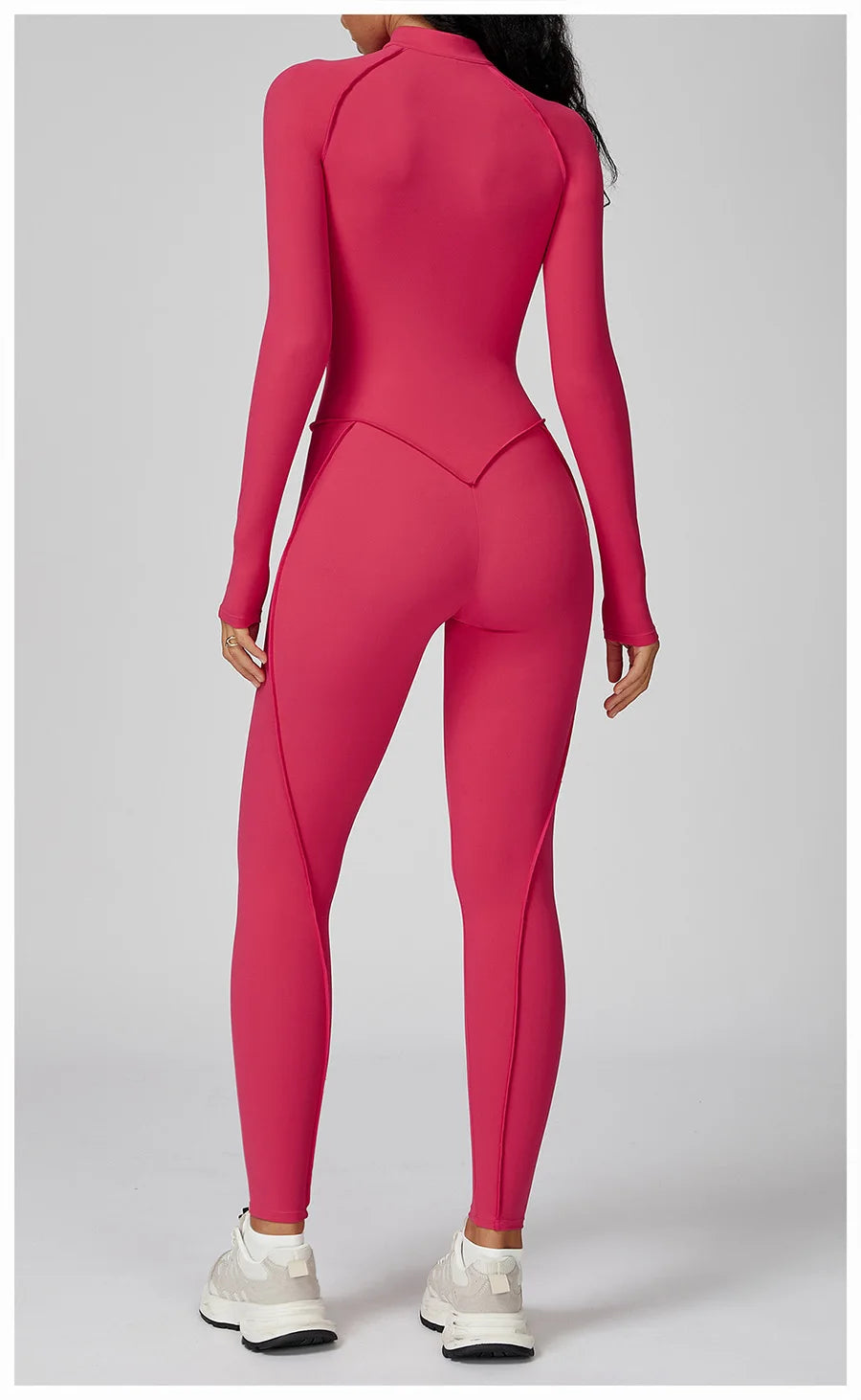 New Autumn/Winter Women One-piece Seamless Yoga Jumpsuits leggings Long-sleeved Zipper Slim Fit Sports Fitness Outfit Tracksuits