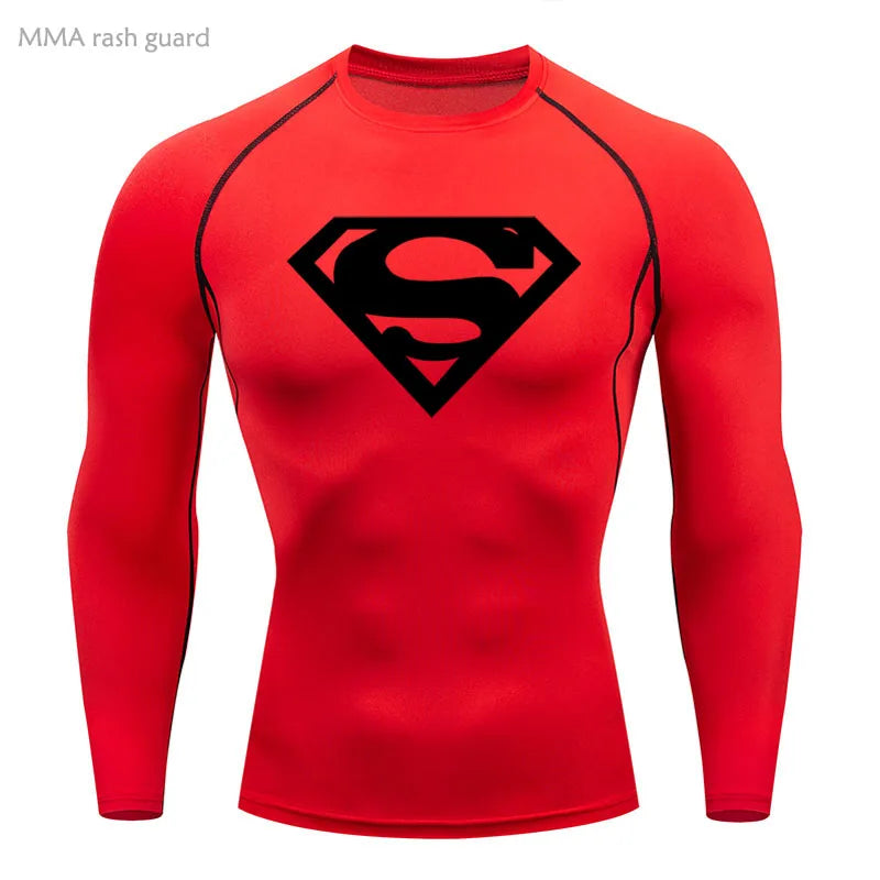 Sports Compression Shirt Men's T-Shirt Short Sleeve Quick Dry Summer Fitness Top Bodybuilder T-shirt Running Men's Gym Clothing
