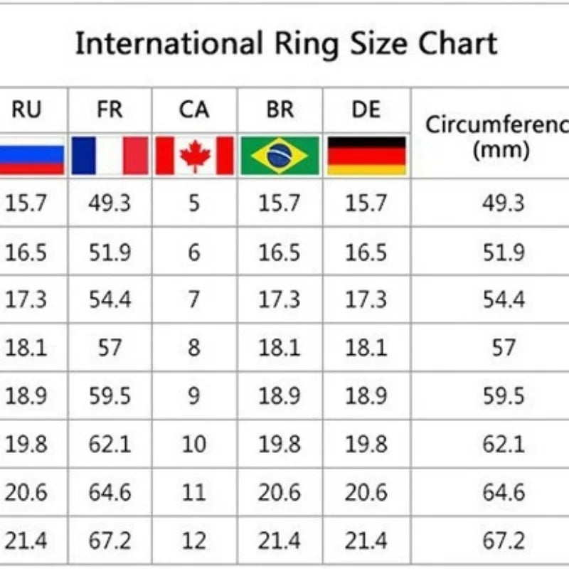 2pcs/set Luxury Crystal Female AAA Zircon Stone Ring Set For Women Fashion Bridal Wedding Rings For Women Love Rings