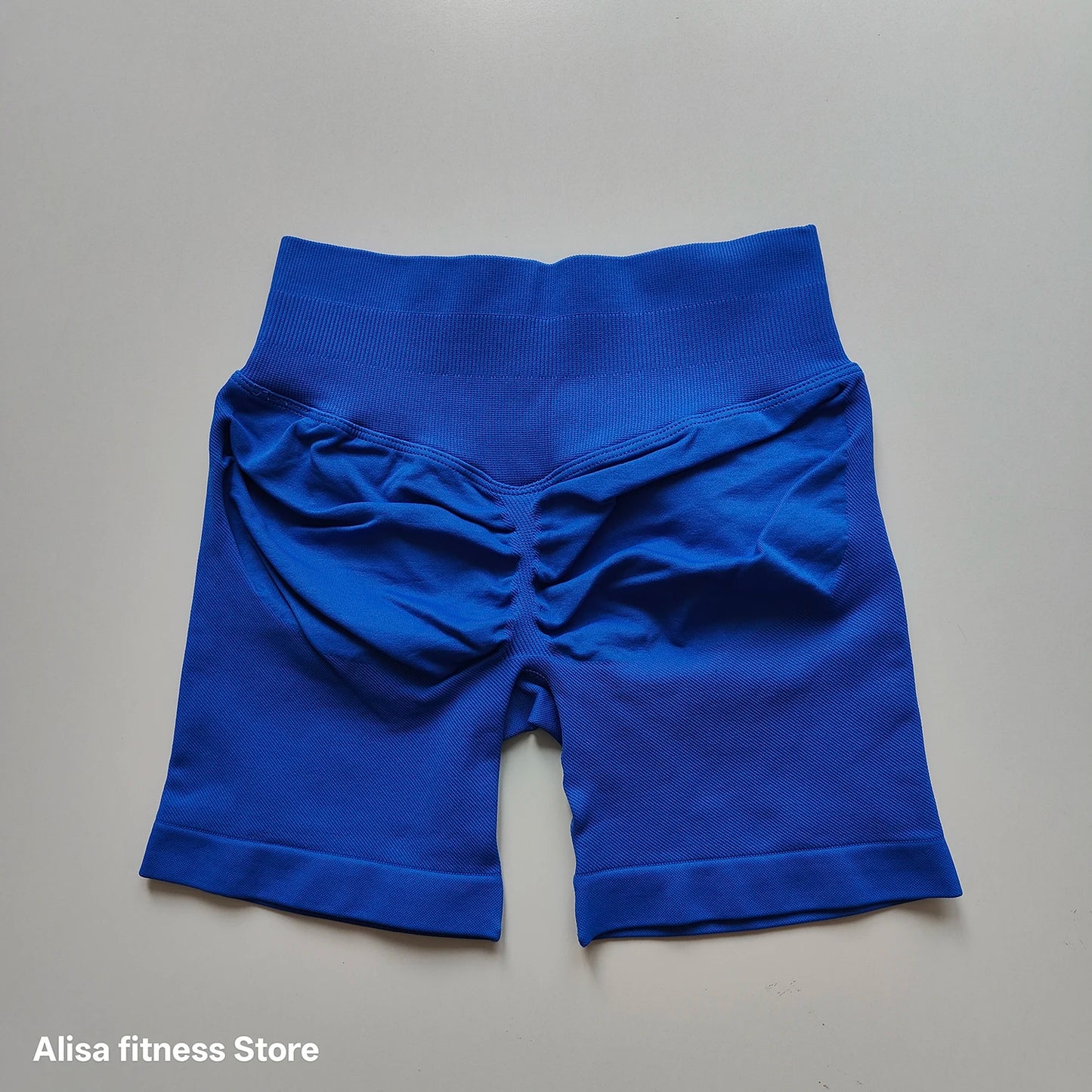 Summer High Waisted Yoga Shorts Tummy Control Seamless Fitness Shorts Sexy Running Fitness Short Pants Solid Color Yoga Leggings