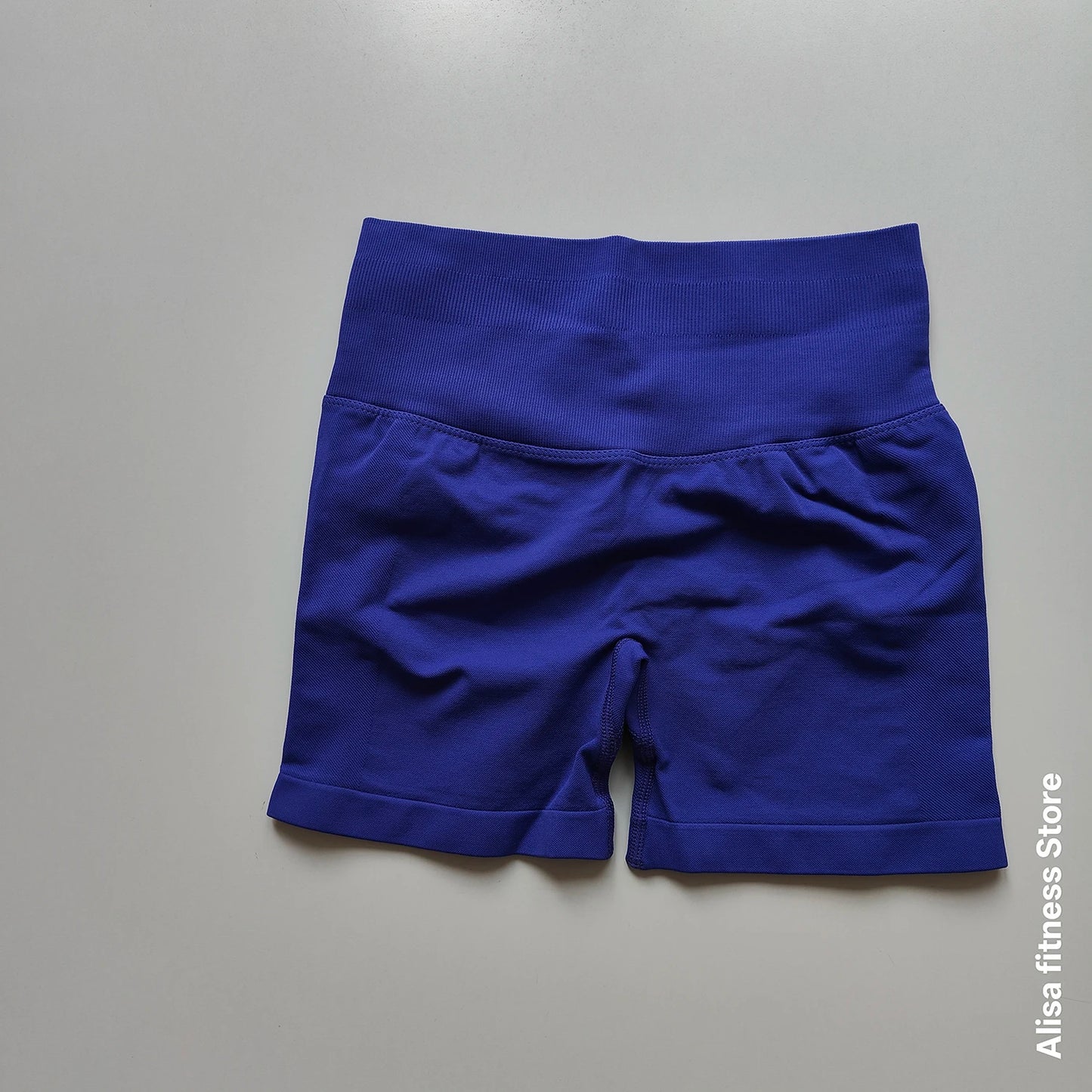 Summer High Waisted Yoga Shorts Tummy Control Seamless Fitness Shorts Sexy Running Fitness Short Pants Solid Color Yoga Leggings