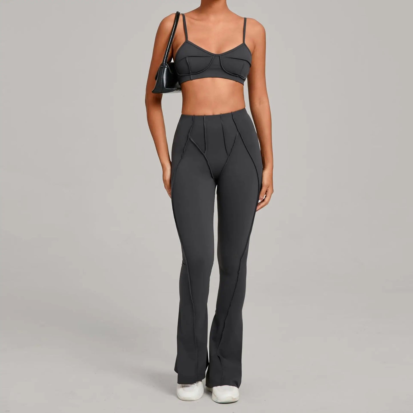 Seamless Yoga Sets Sports Fitness Hip-lifting High Waist Skinny Long-sleeved Suit Running Workout Gym Leggings Sets for Women