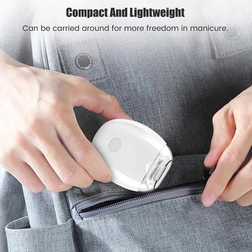 2 IN 1 Electric Nail Trimmer With LED Light Automatic Nail Grinder Trimmer For Baby Adult Mini Manicure Tools Nail Care