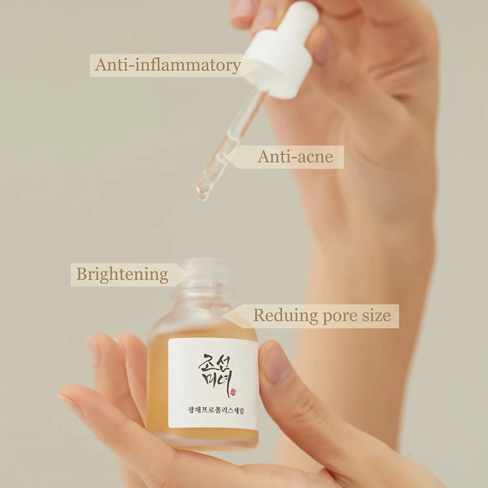 Korean Facial Moisturizing Calming Revive Glow Deep Serum Green Tea Panthenol Propolis Niacinamide Ginseng Snail Mucin Rice Skin