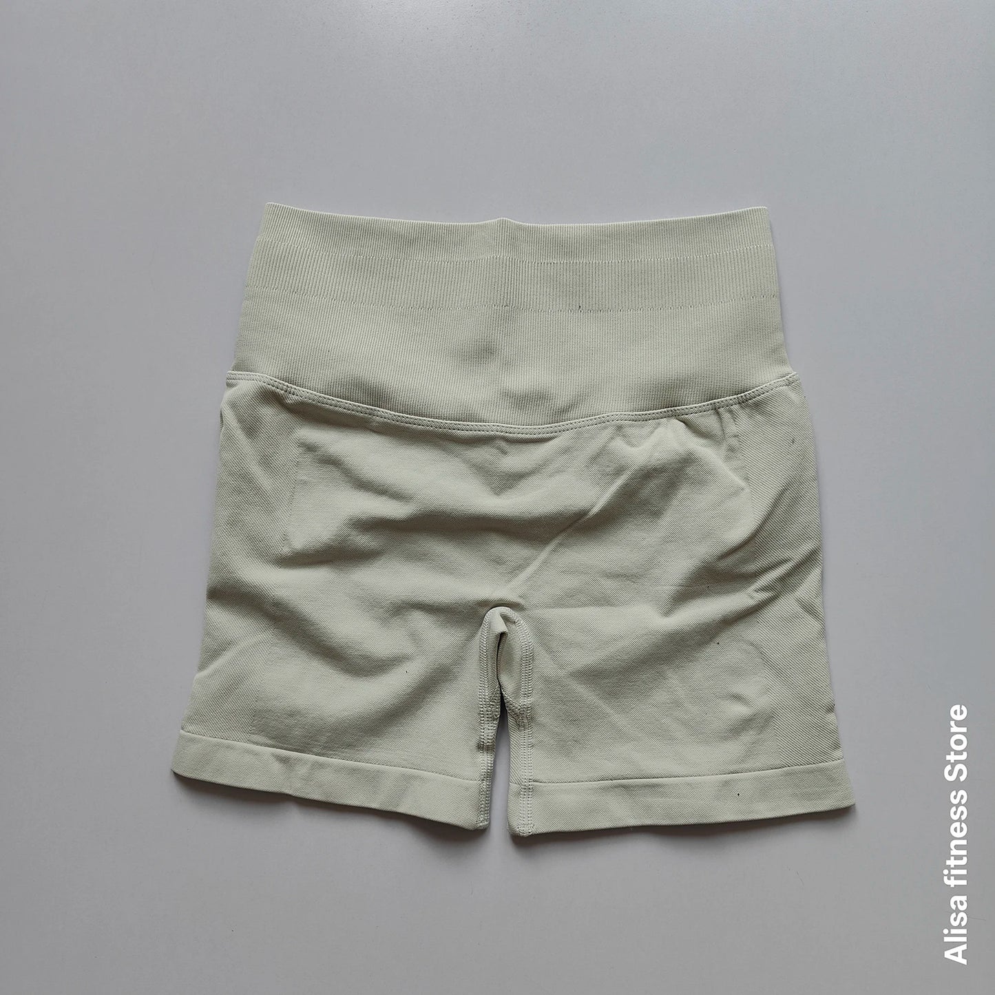 Summer High Waisted Yoga Shorts Tummy Control Seamless Fitness Shorts Sexy Running Fitness Short Pants Solid Color Yoga Leggings
