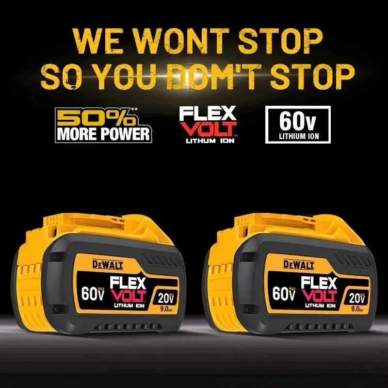 Original Dewalt 20V/60V 9.0Ah Power Tool Battery DCB206 DCB205 DCB200 DCF887 DCG405 DCD791 DCF922 DCF850 DCD805 tool battery
