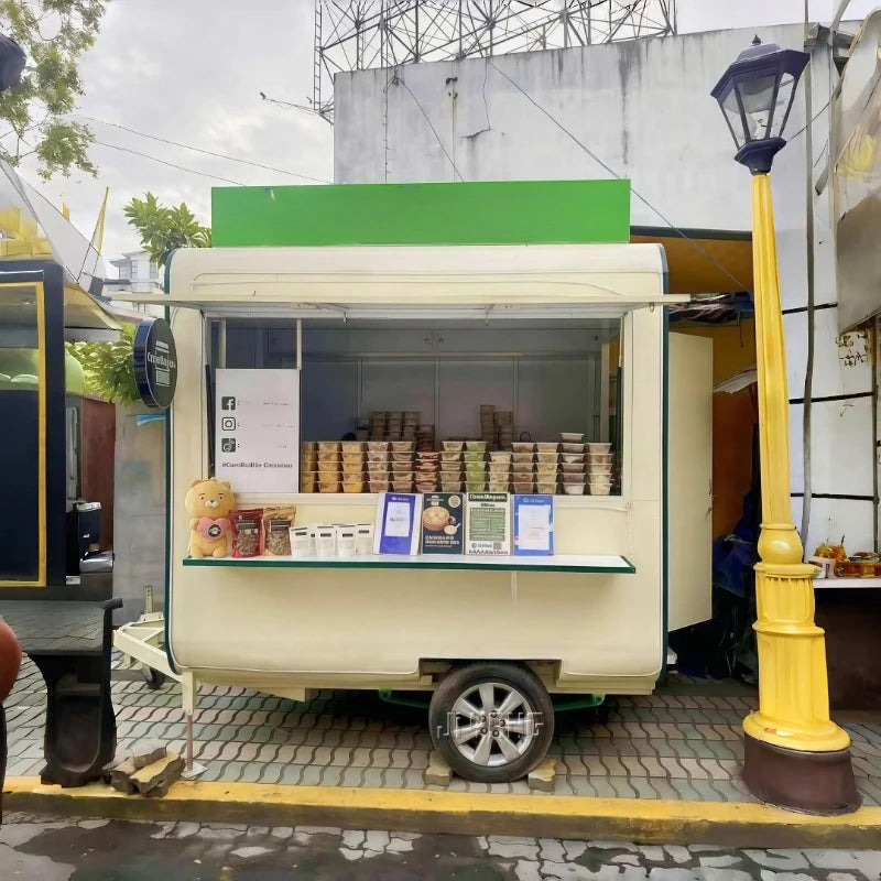 Catering Food Truck Fully Equipped Mobile Kitchen Pizza Coffee Cart Ice Cream BBQ Truck Cheap Mobile Food Trailer