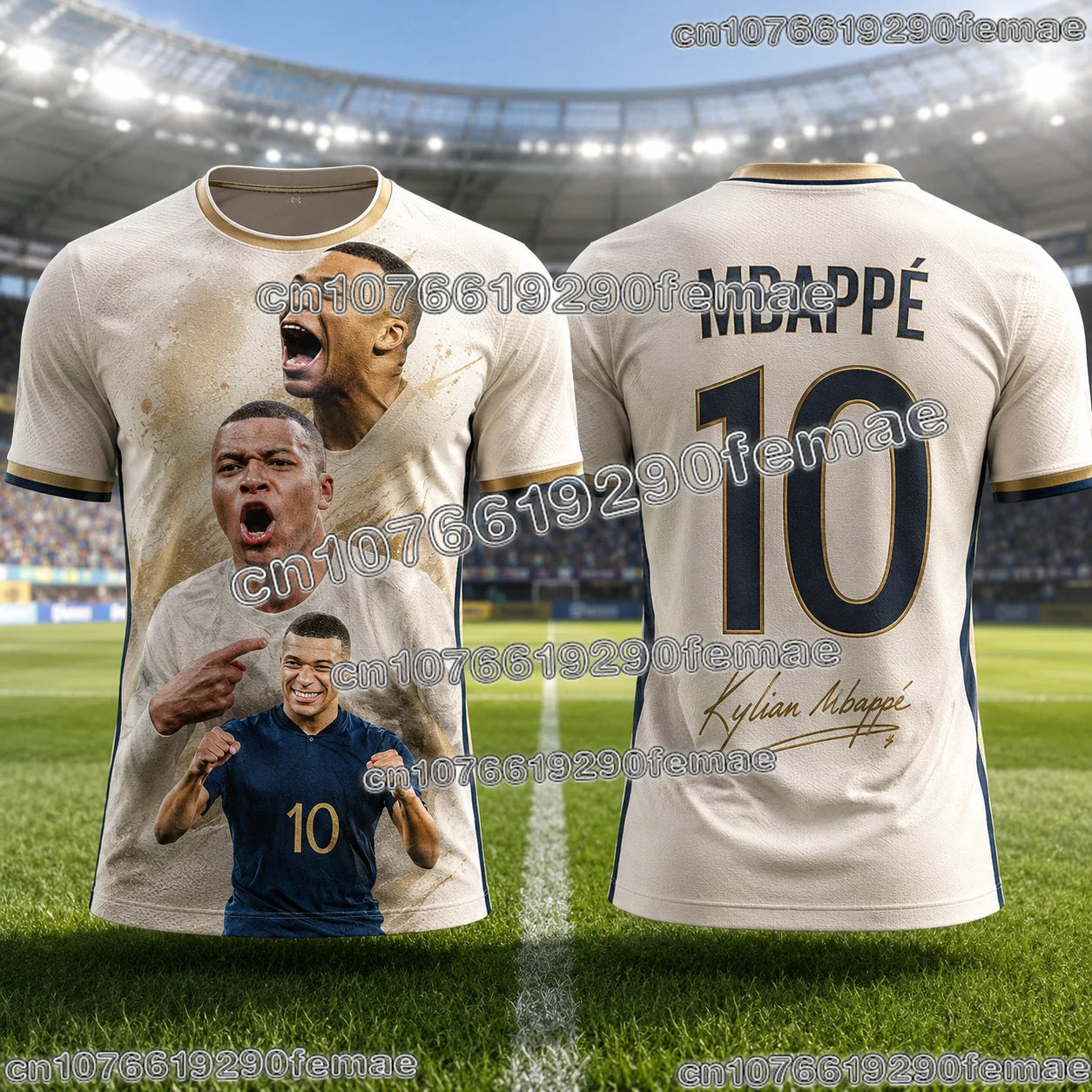 Mbappé 2026 New Arrival Men Soccer Jersey Superstar Commemorative Printed Breathable Quick Dry Football Sports Top