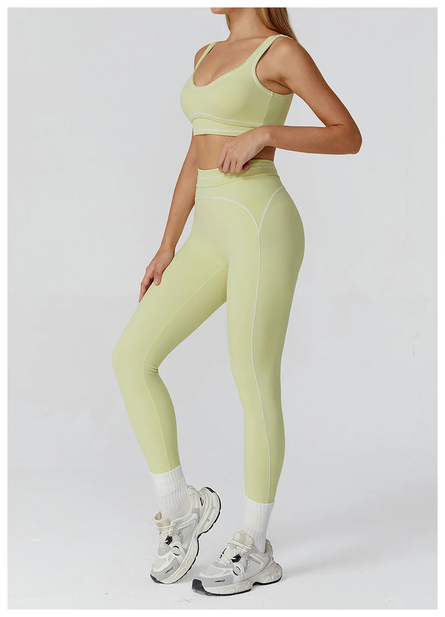 Women Yoga Set Tracksuit Sportswear Workout Athletic Wear Gym Vest Shorts Legging Fitness Bra Crop Top Long Sleeve Sports Suits