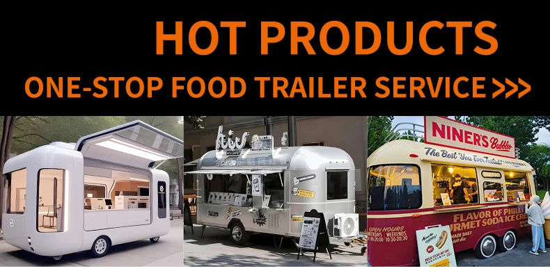 Catering Food Truck Fully Equipped Mobile Kitchen Pizza Coffee Cart Ice Cream BBQ Truck Cheap Mobile Food Trailer