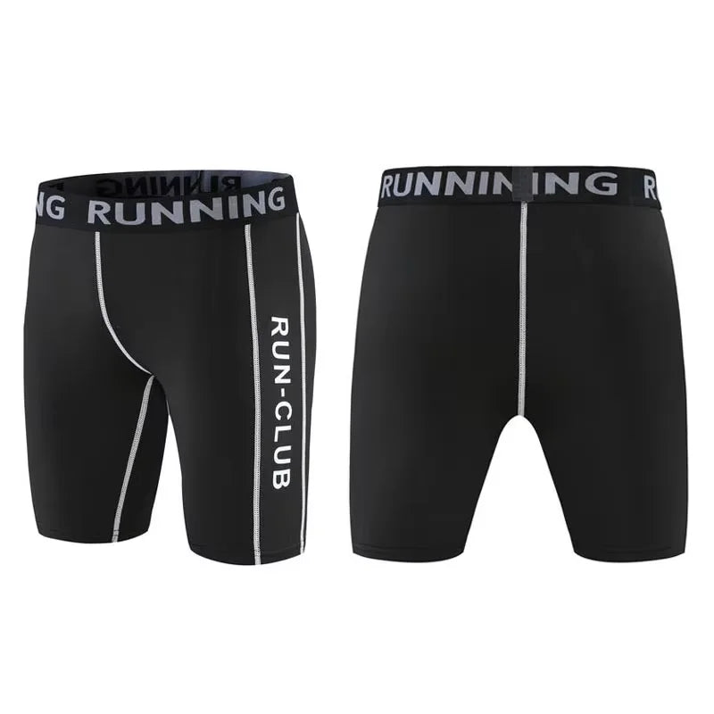 Sports Fitness Pants Men Gym Shorts Workout Tights Running Training Bottoming Shorts Compression Leggings Basketball Sportswear