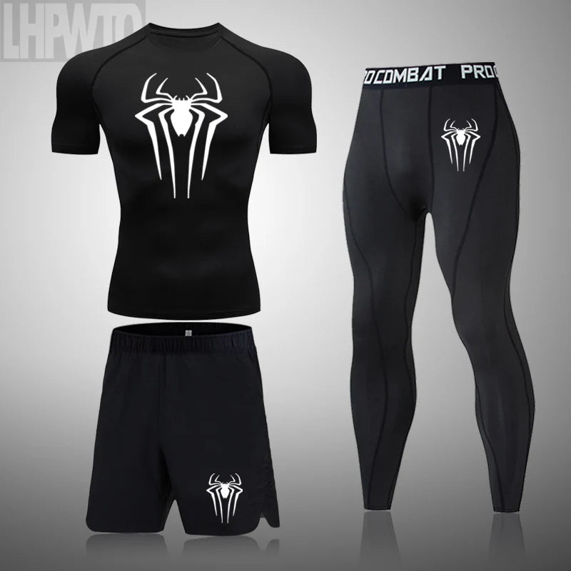 New Compression Shirt Men Rashguard Fitness Short Sleeve Running Shirt Man Gym T Shirt Sportswear Tights T Shirt Men