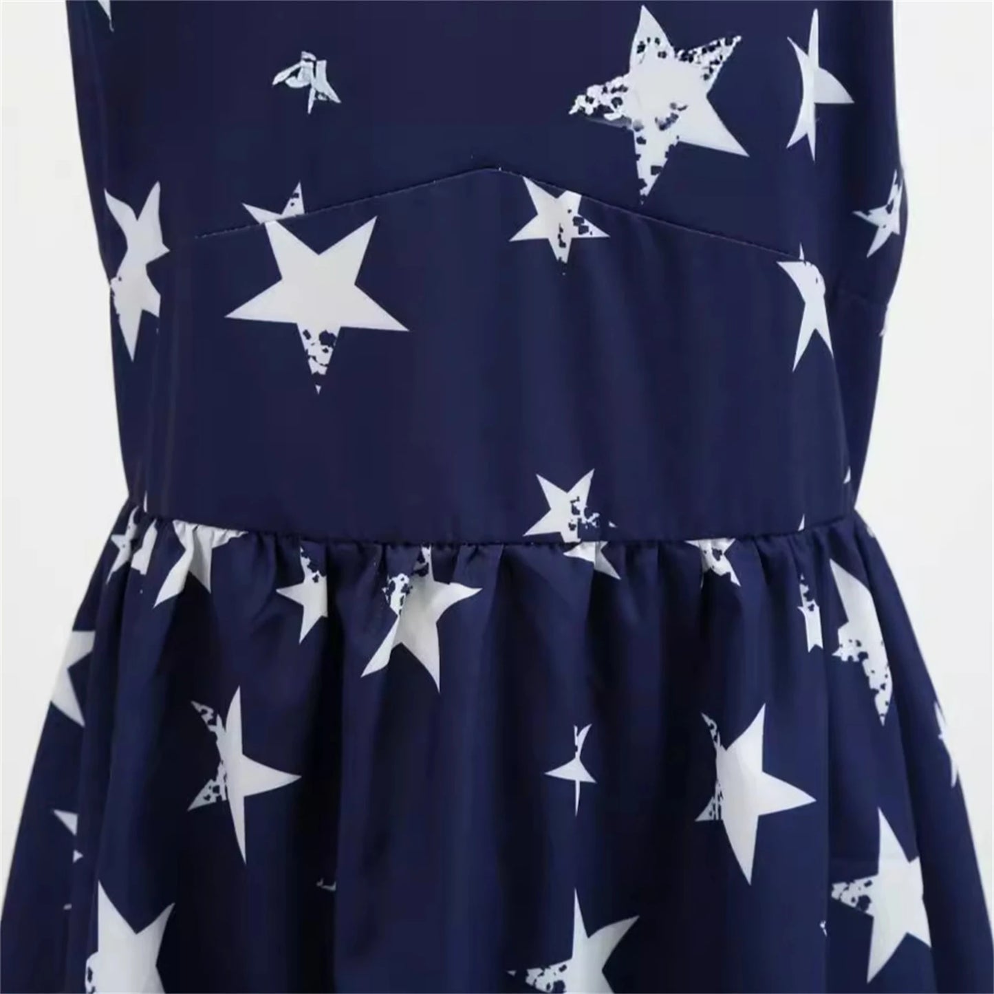 4th of July Women American Flag Print Dress Independence Day Star Flag Striped Dress Summer Beach Retro Sexy Suspender Dress