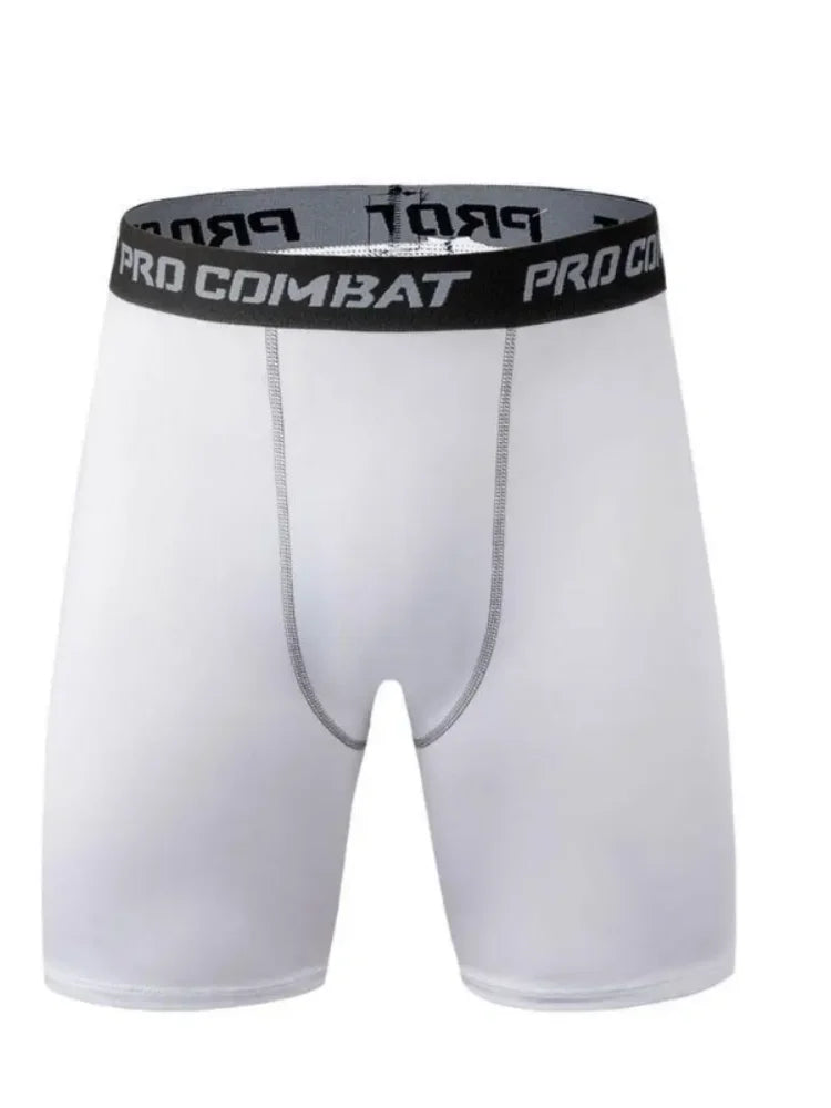 2025 New Men's Sports Leggings, Fitness Elastic Compression Leggings, Quick Drying Shorts, Running Training Elastic Shorts