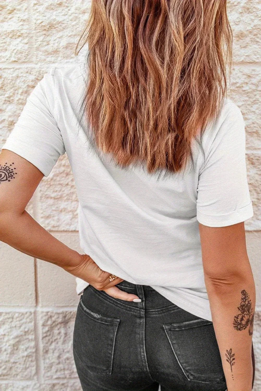 2026 New Letter Printing Short-sleeved Women T-shirt Trendy Temperament Casual Versatile Short-sleeved Clothing Heavy