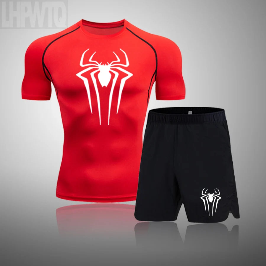 New Compression Shirt Men Rashguard Fitness Short Sleeve Running Shirt Man Gym T Shirt Sportswear Tights T Shirt Men