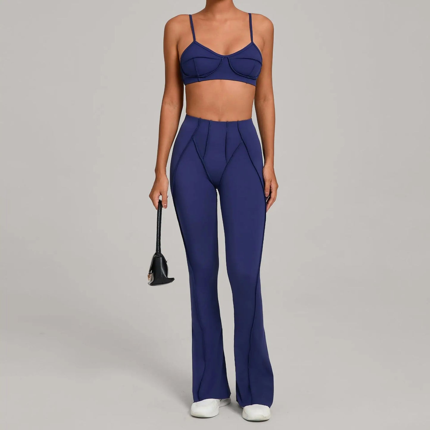 Seamless Yoga Sets Sports Fitness Hip-lifting High Waist Skinny Long-sleeved Suit Running Workout Gym Leggings Sets for Women